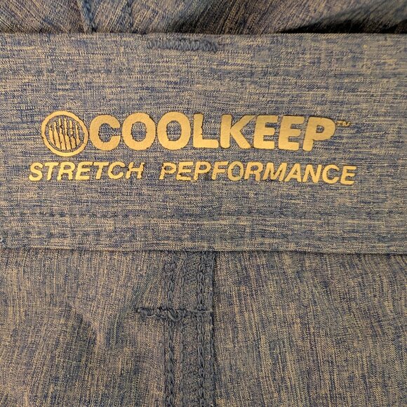 Cool Keep Stretch Performance Lightweight Heather Blue Shorts LIGHT BLUE Size 38 - Picture 5 of 7